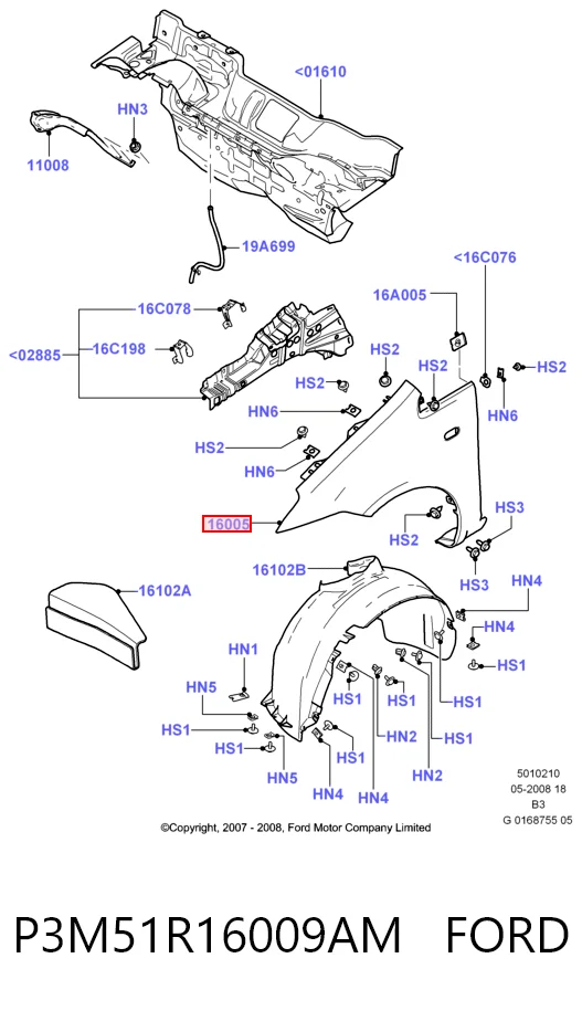  Крыло переднее левое Ford C-Max 