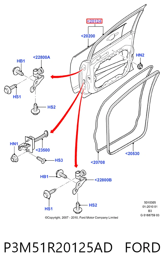  Дверь передняя левая Ford C-Max 