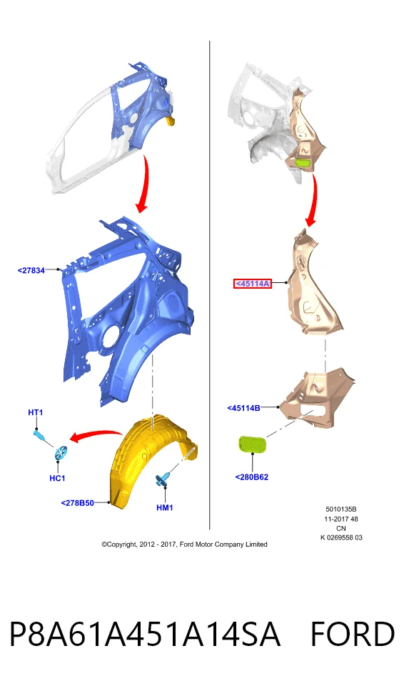 P8A61A451A14SA Ford