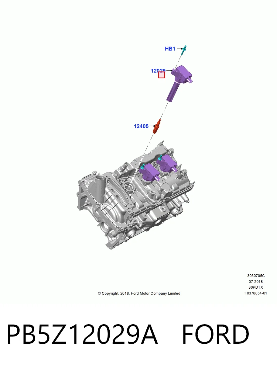 PB5Z12029A Ford Катушка зажигания