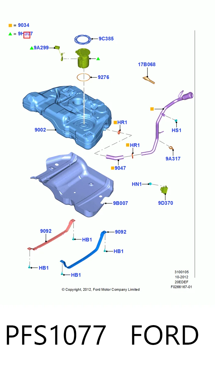 Модуль бензонасоса Ford Fusion седан (CD) (2012 - 2022) цена, от 63.35 USD