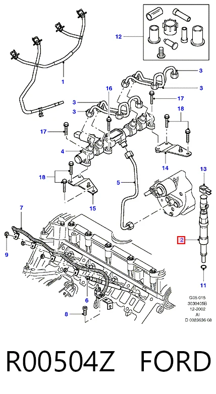 Форсунка инжектора Ford Mondeo III хэтчбек (B5Y) (2000 - 2007) цена, от 99.09 USD