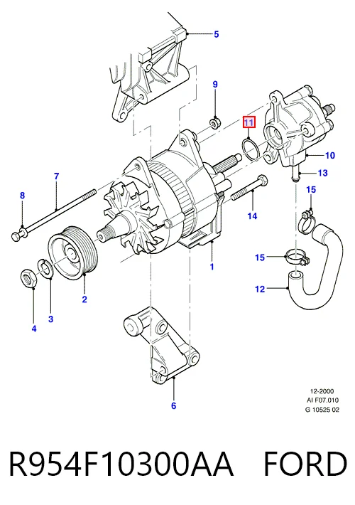 R954F10300AA Ford Генератор автомобильный