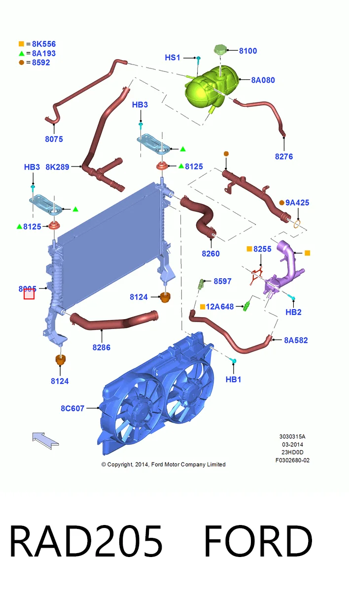 Радиатор RAD13486 FVP