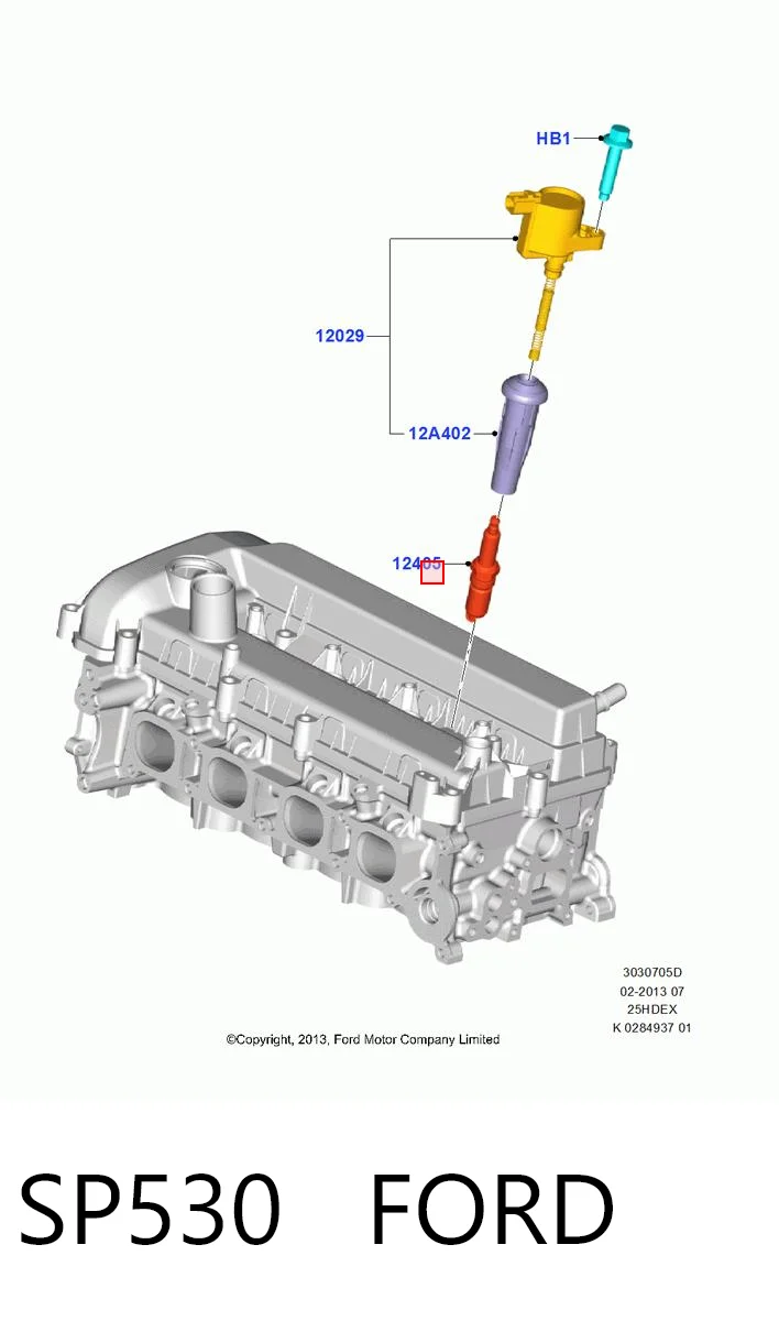 SP530 Ford Свечи зажигания