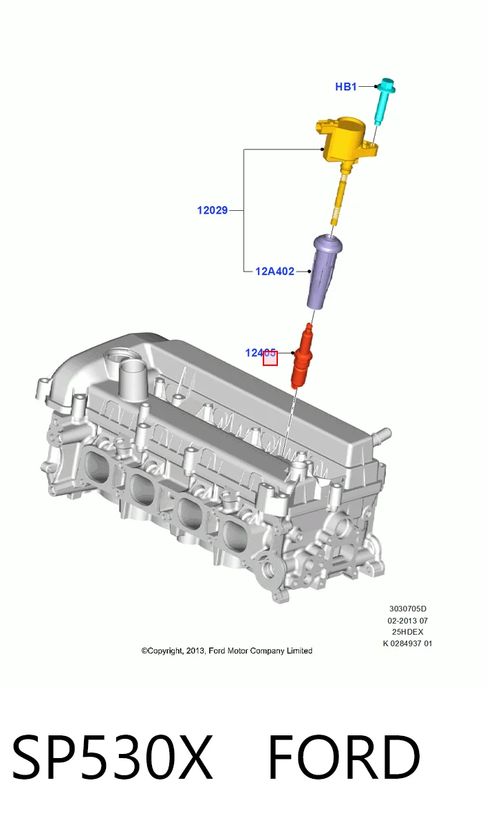 SP530X Ford Свечи зажигания