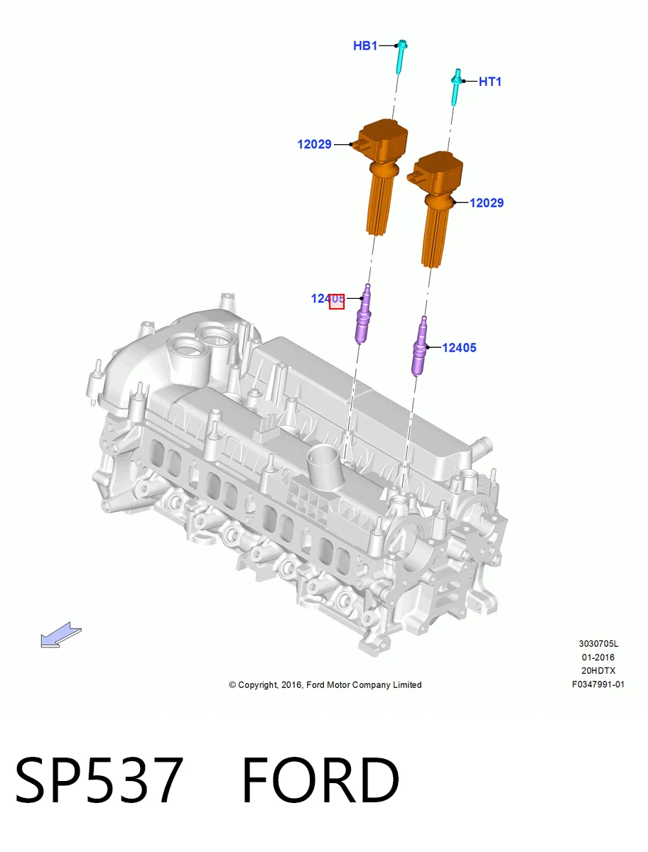 SP537 Ford Свечи зажигания