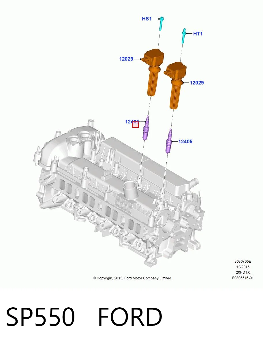 SP550 Ford Свечи зажигания