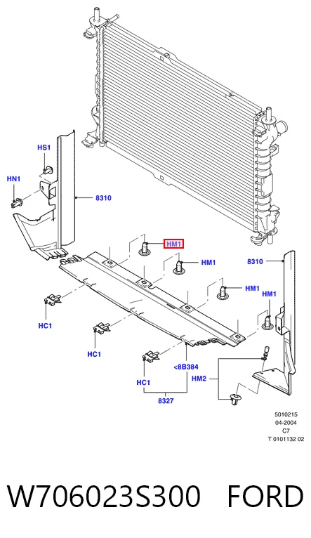 Купить CNRW702846S300 Hmpx Клипса крепления брызговика