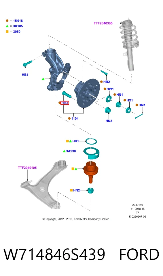 Купить HMPW714846S439 Hmpx Шпилька колесная передняя