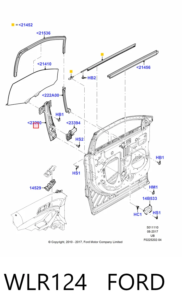 Стеклоподъемник передней правой двери Ford Explorer внедорожник (U5) (2011 - 2019) цена, от 31.88 USD
