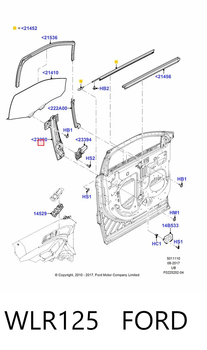 Механизм стеклоподъемника водительской двери Ford Explorer внедорожник (U5) (2011 - 2019) цена, от 12.70 USD