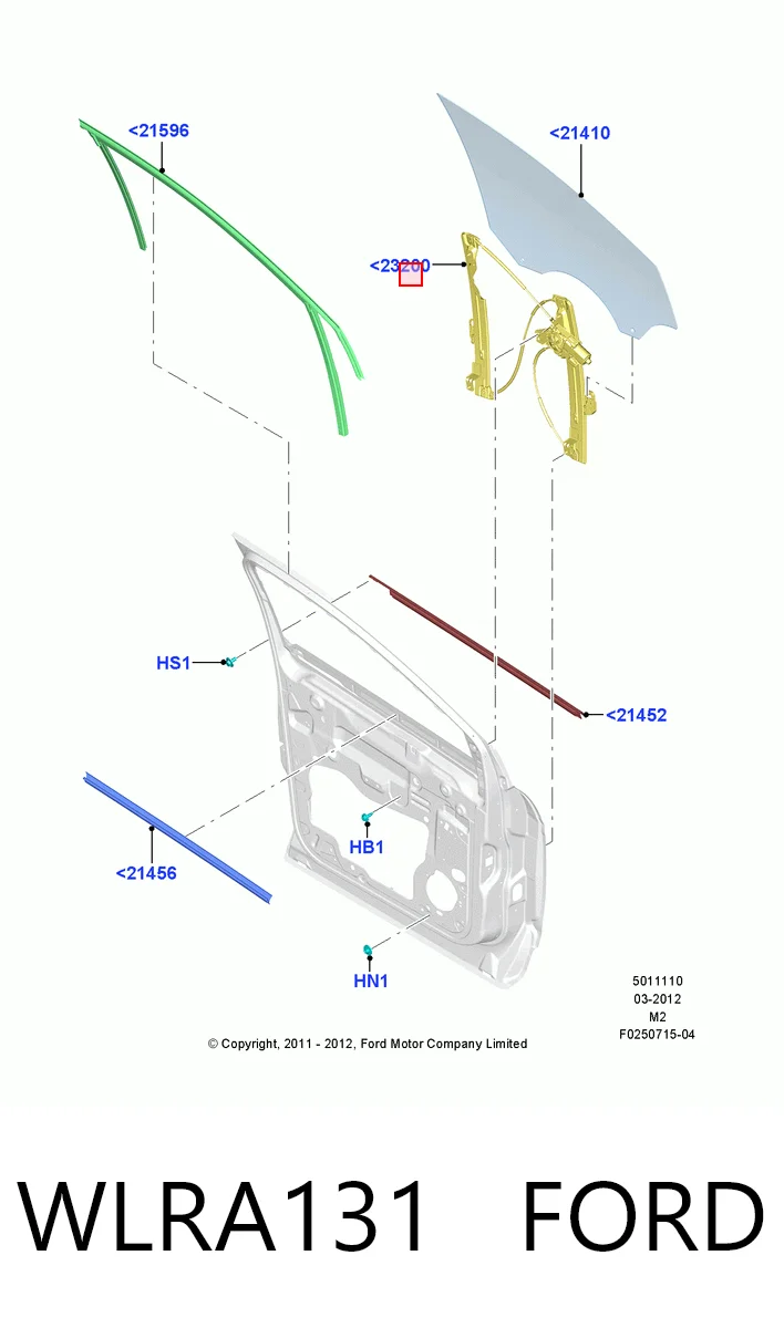  Стеклоподъемник передней правой двери Ford Escape 2