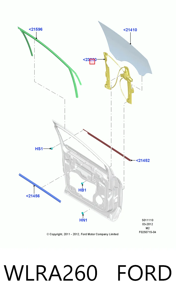  Стеклоподъемник передней левой двери Ford Escape 2