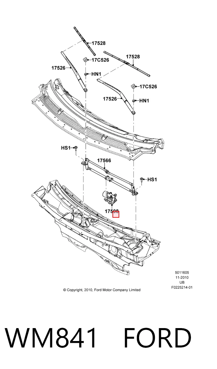 Мотор трапеции стеклоочистителя Ford Explorer внедорожник (U5) (2011 - 2019) цена, от 25.48 USD