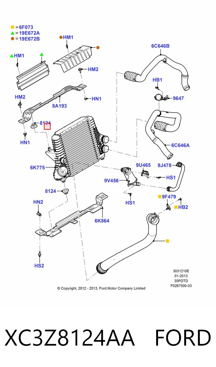 XC3Z8124AA Ford 