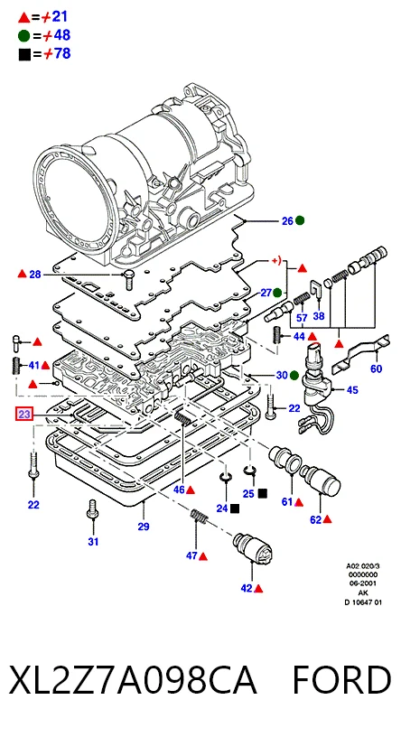 XL2Z7A098CA Ford Масляный фильтр АКПП