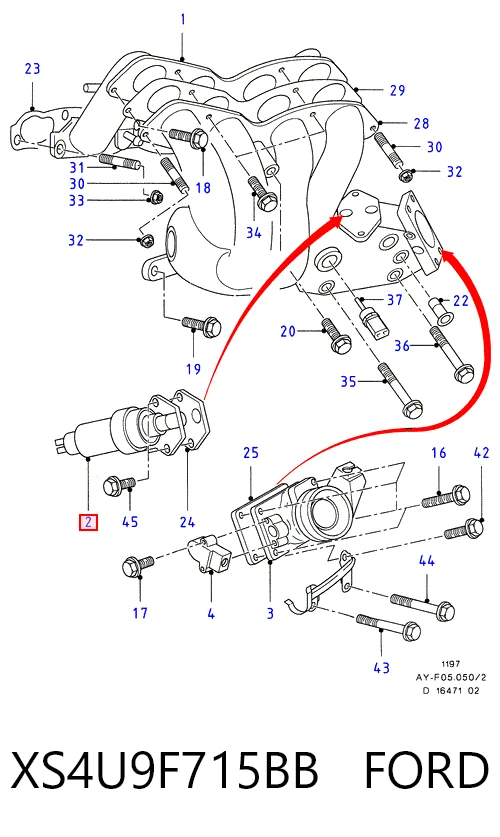 Купить Регулятор холостого хода Форд Фиеста Mk4 JAS, JBS