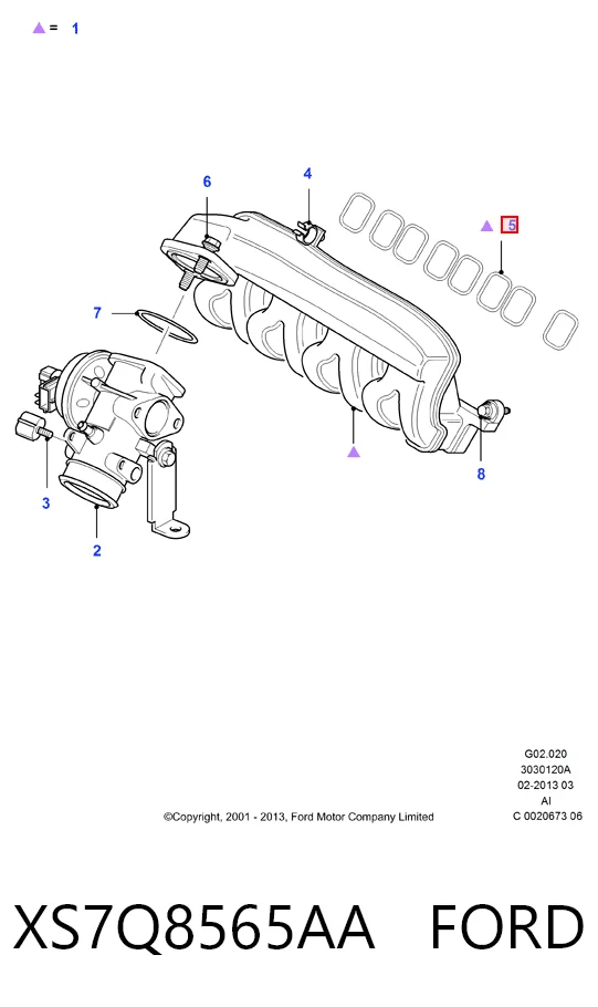 Прокладка всасывающего коллектора Ari-is AR882 цена, от 2.98 USD