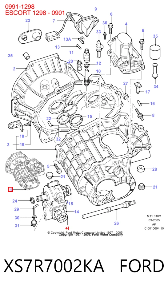 Коробка переключения передач Ford Mondeo I хэтчбек (GBP) (1993 - 1996) цена, от 570.13 USD