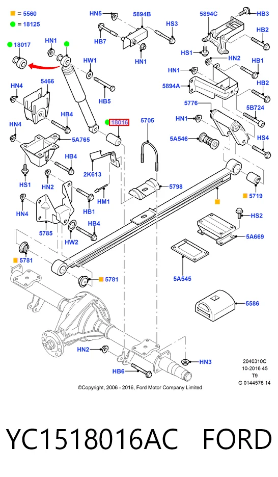 15407050S Formpart/Otoform втулка крепления заднего амортизатора