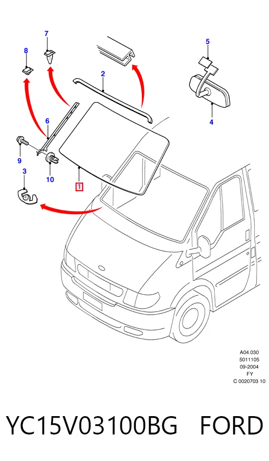 Купить AB26329A Pilkington Ветровое стекло