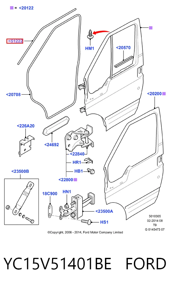 YC15V51401BE Ford