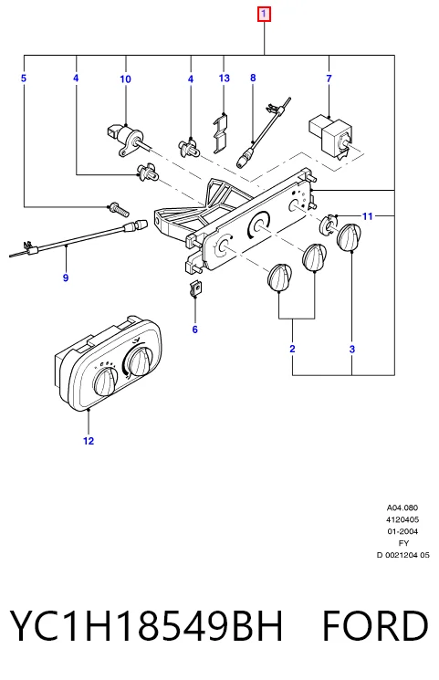 Регулятор вентилятора отопителя Ford Transit V фургон (V184/5) (2000 - 2006) цена, от 6.49 USD