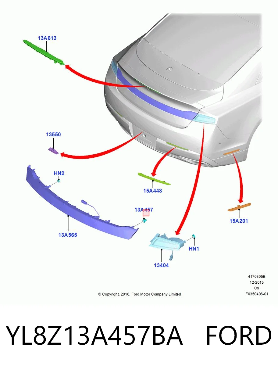 YL8Z13A457BA Ford 