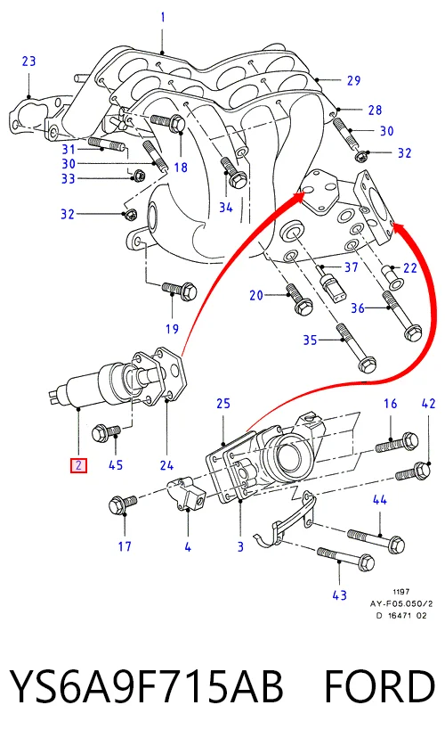 Клапан холостого хода Hmpx HMPYS6A9F715AB цена, от 11.00 USD
