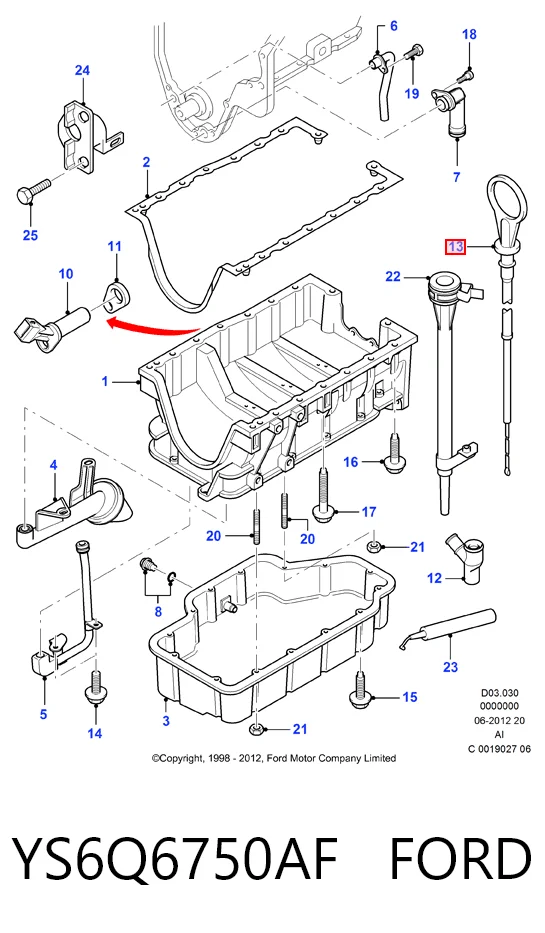HMPYS6Q6750AF Hmpx Щуп уровня масла