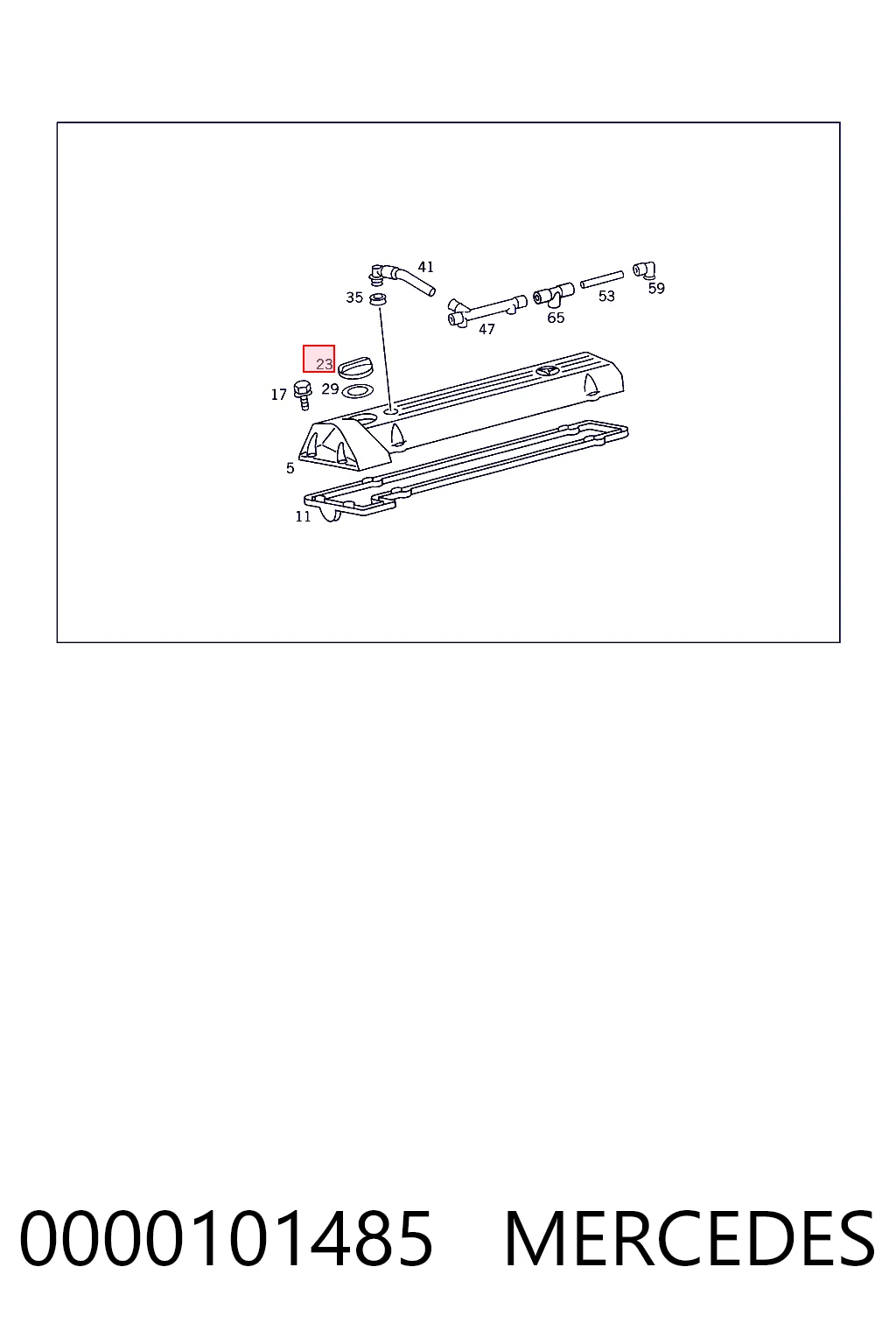 0000101485 Mercedes Крышка масляной горловины