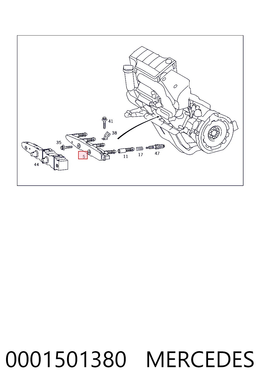 0001501380 Mercedes Катушка зажигания
