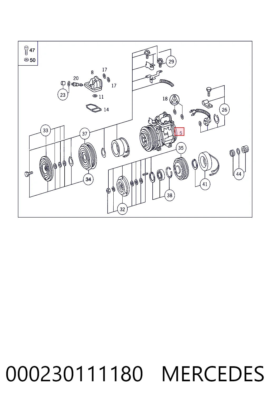 Компрессор кондиционера 4711228 Denso