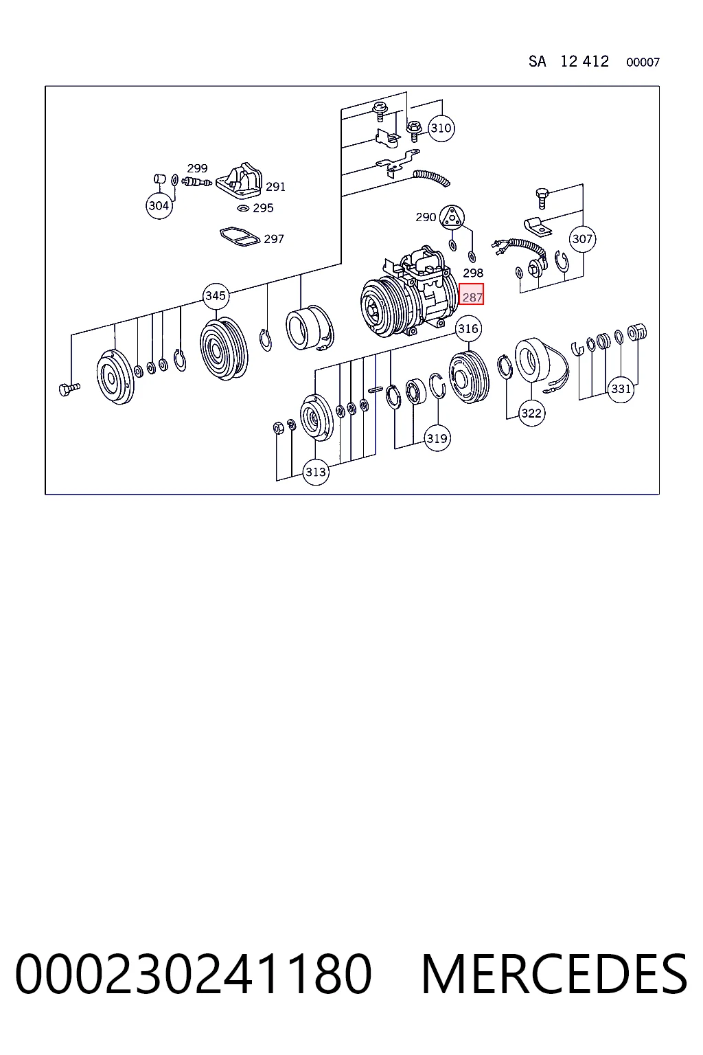 Компрессор системы кондиционирования Denso 4711228 цена, от 456.52 USD