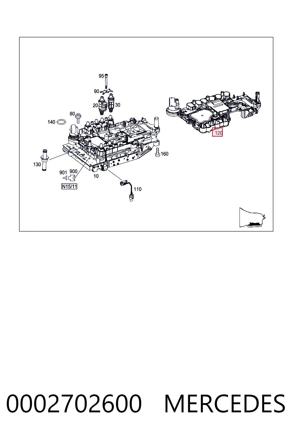 Плата АКПП электронная Mercedes A000270260088 цена, от 95.50 USD