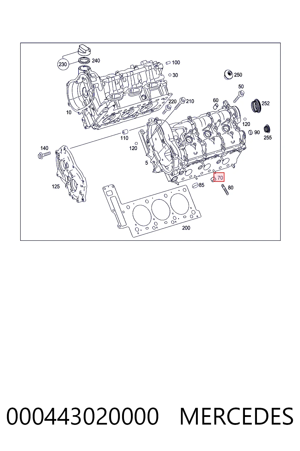 Заглушка двигателя на Mercedes E  W211