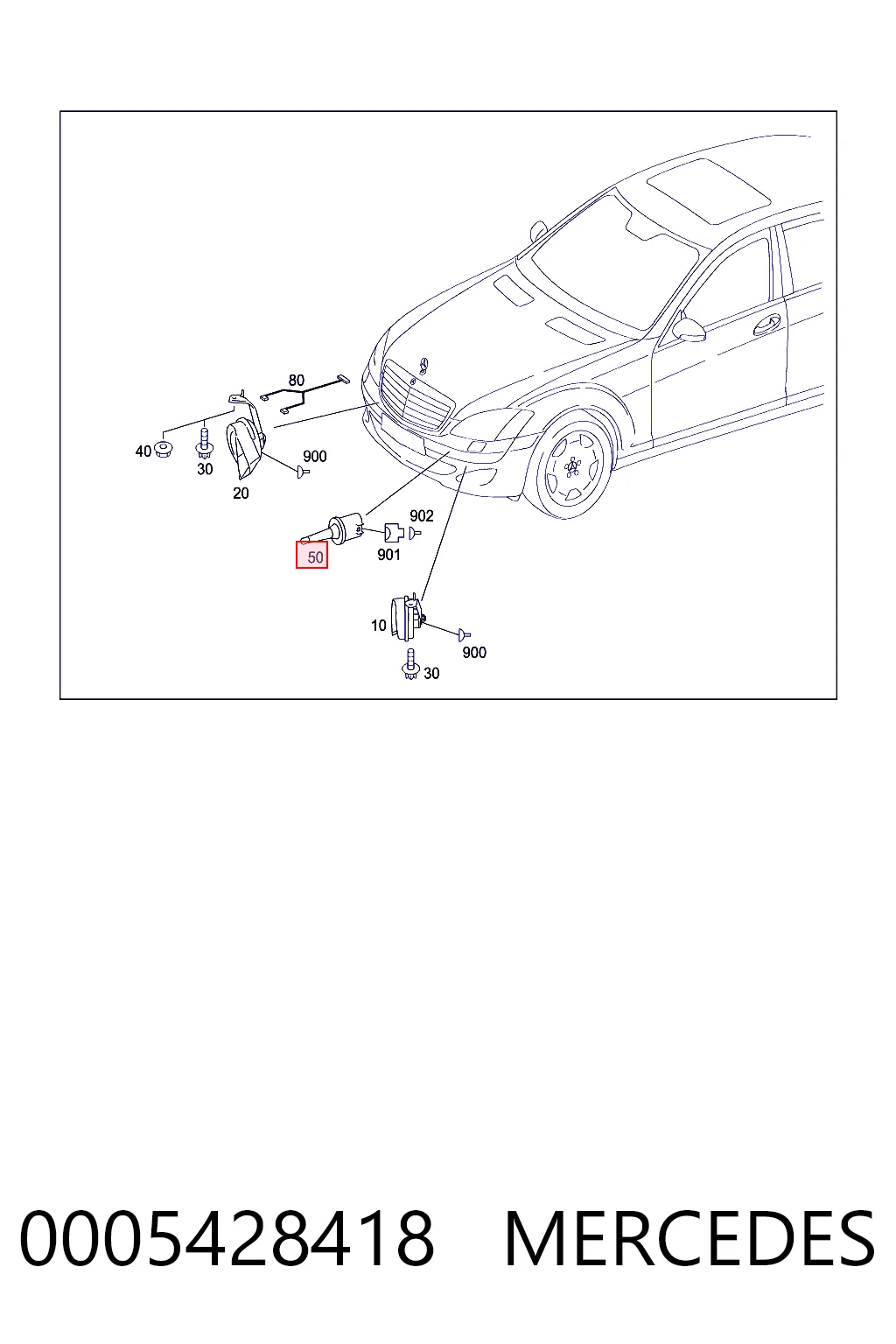 0005428418 Mercedes Датчик температуры окружающей среды