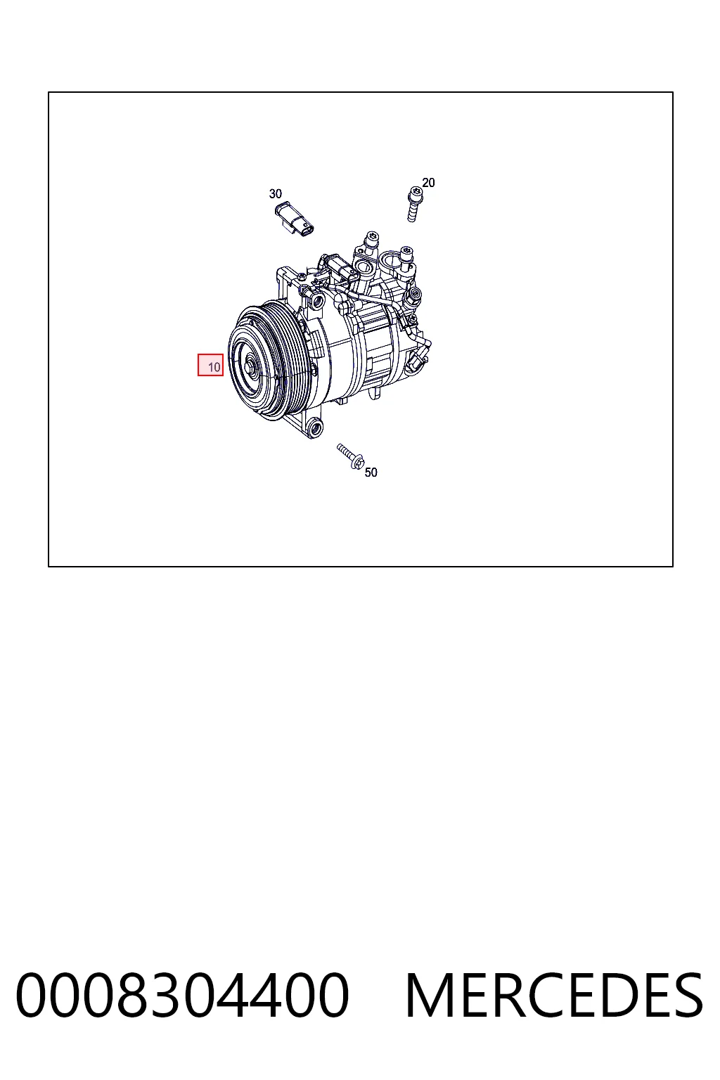 0008304400 Mercedes Компрессор хладагента