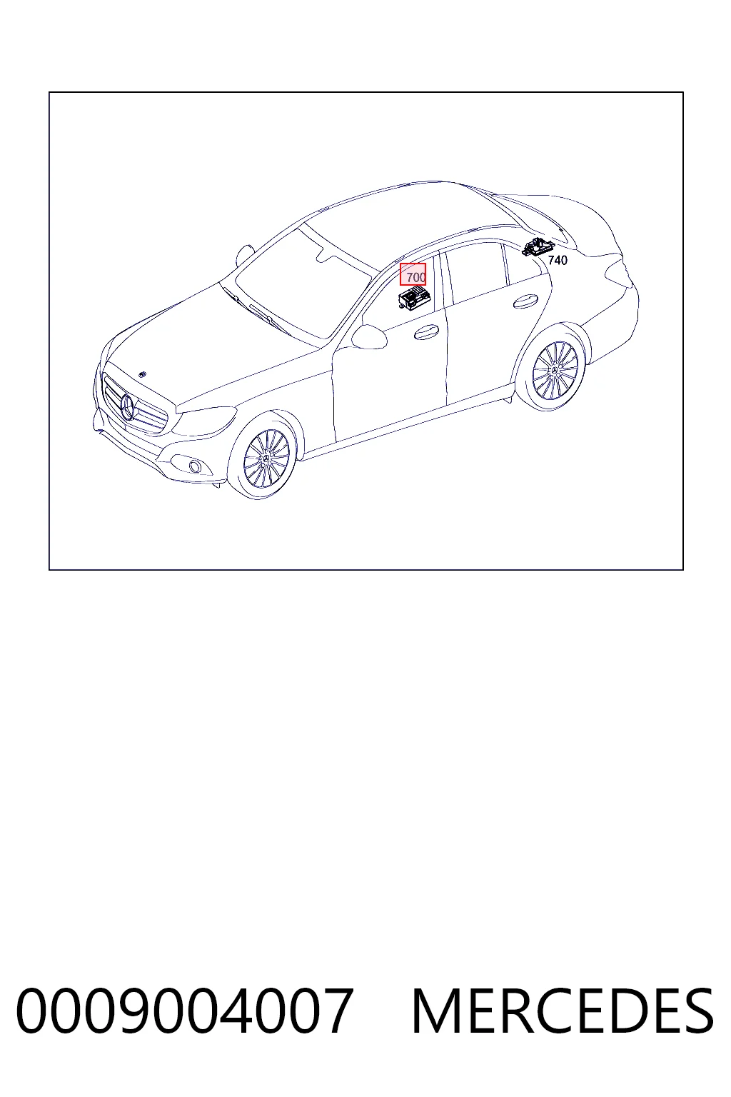 0009004007 Mercedes 