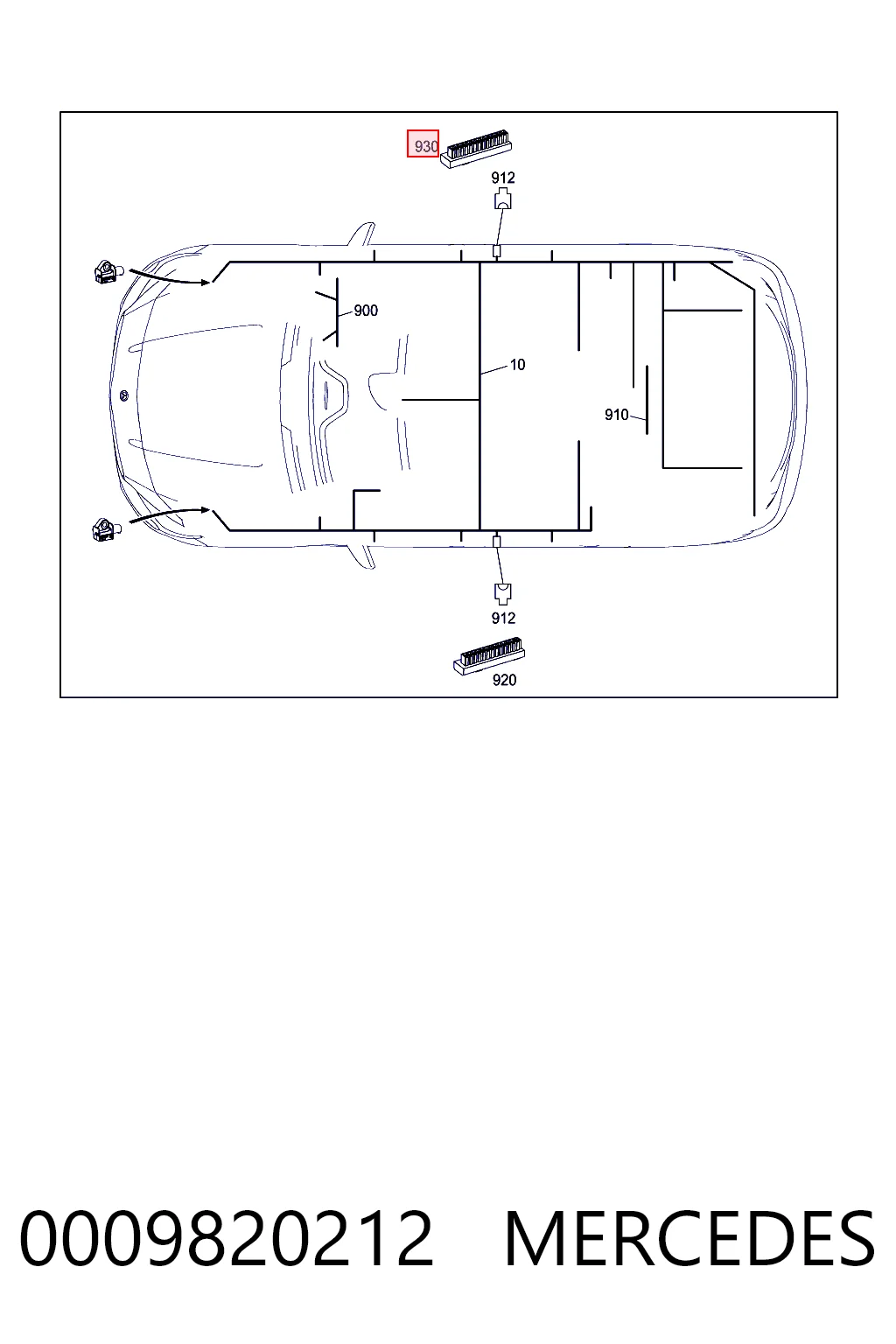 0009820212 Mercedes 