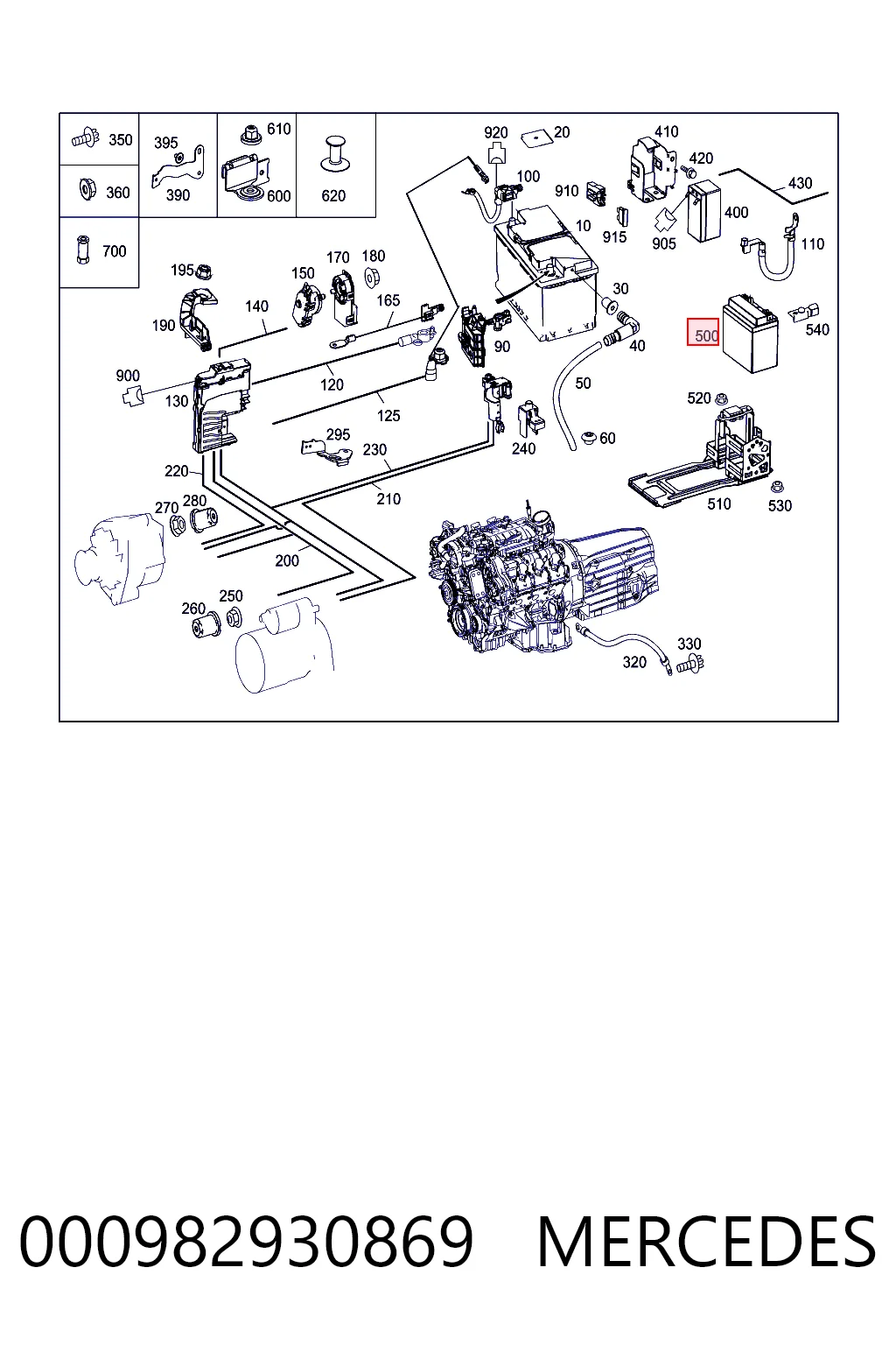 Купить 244103090R Renault (RVI) Батарея аккумуляторная
