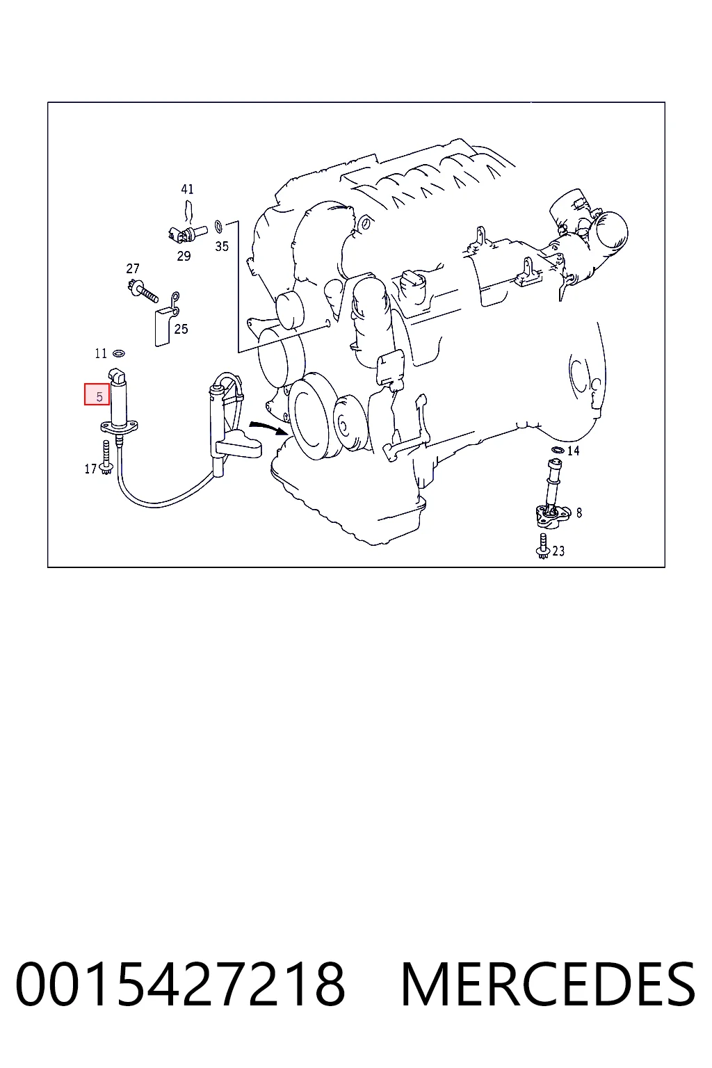 0015427218 Mercedes Датчик уровня масла