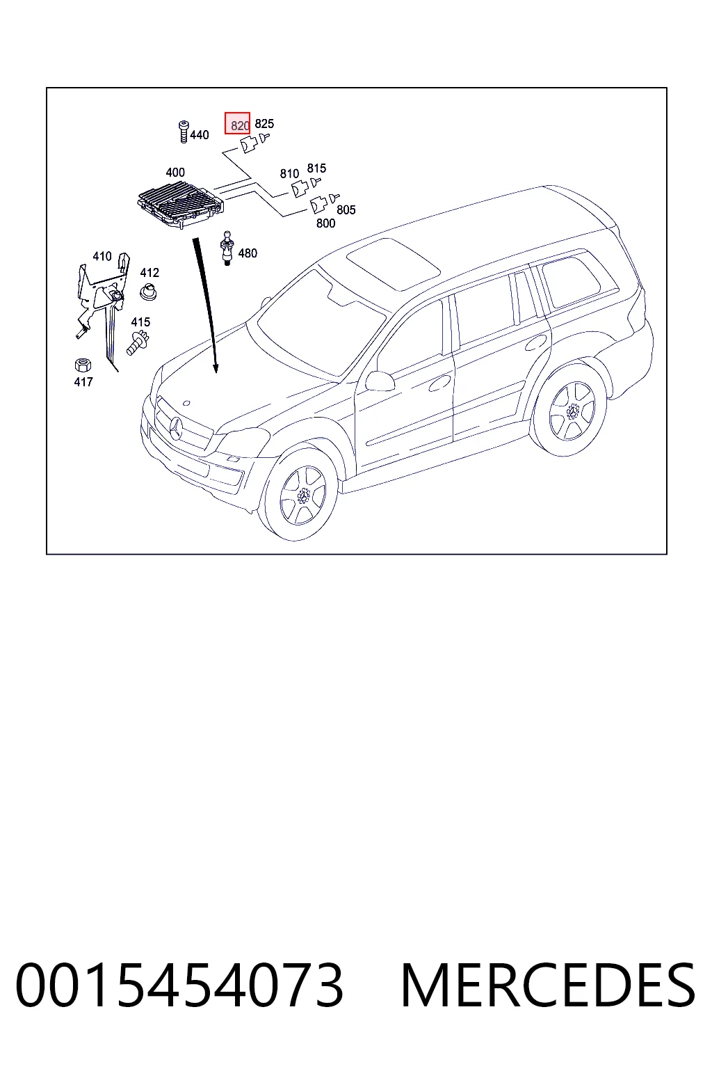 0015454073 Mercedes