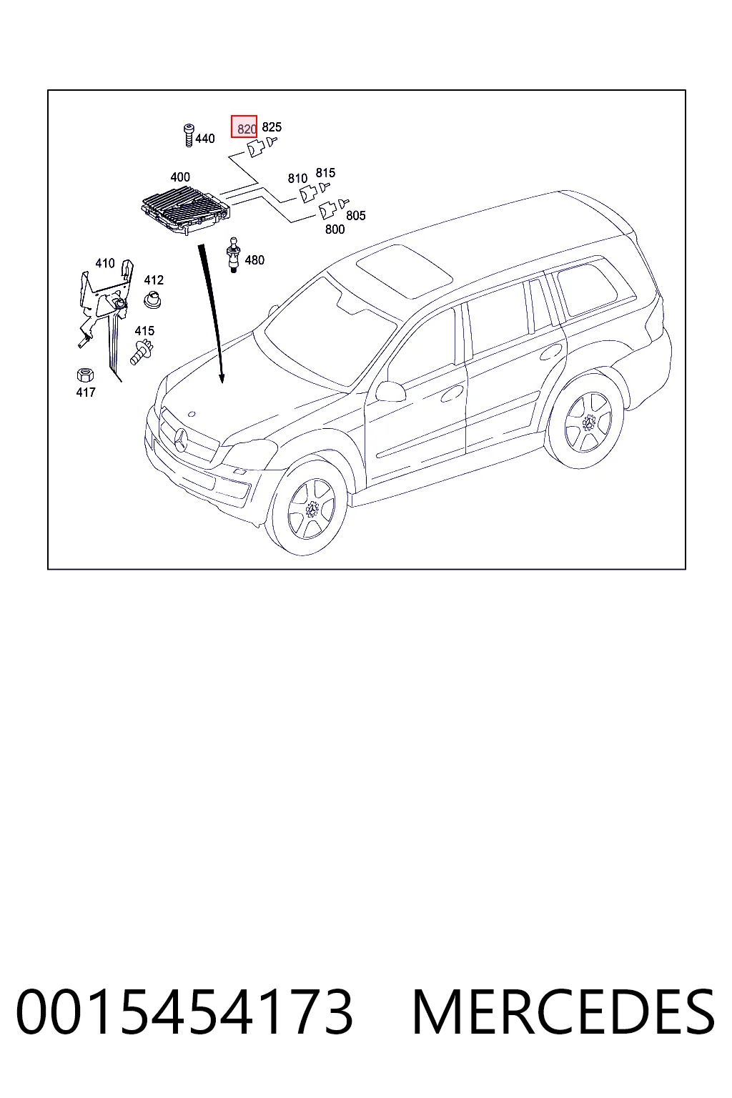 0015454173 Mercedes