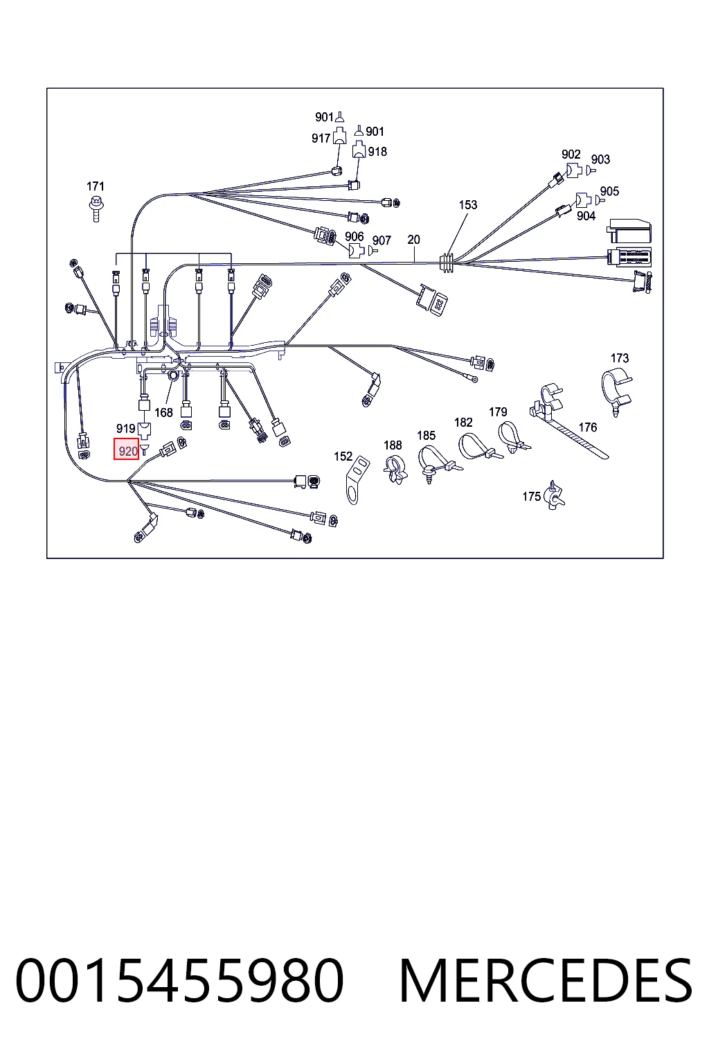 0015455980 Mercedes 