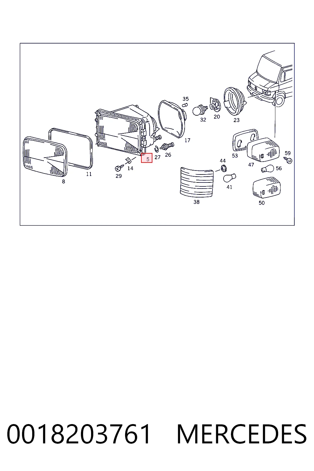 060605780 Case Фара