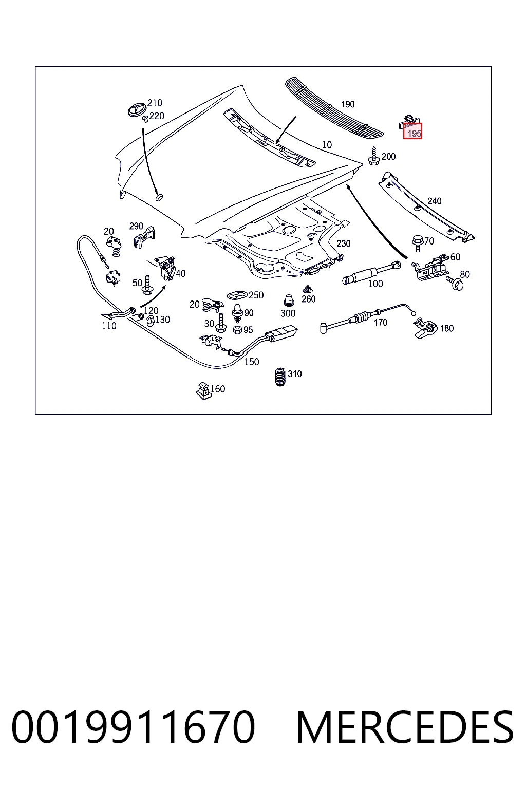 0019911670 Mercedes