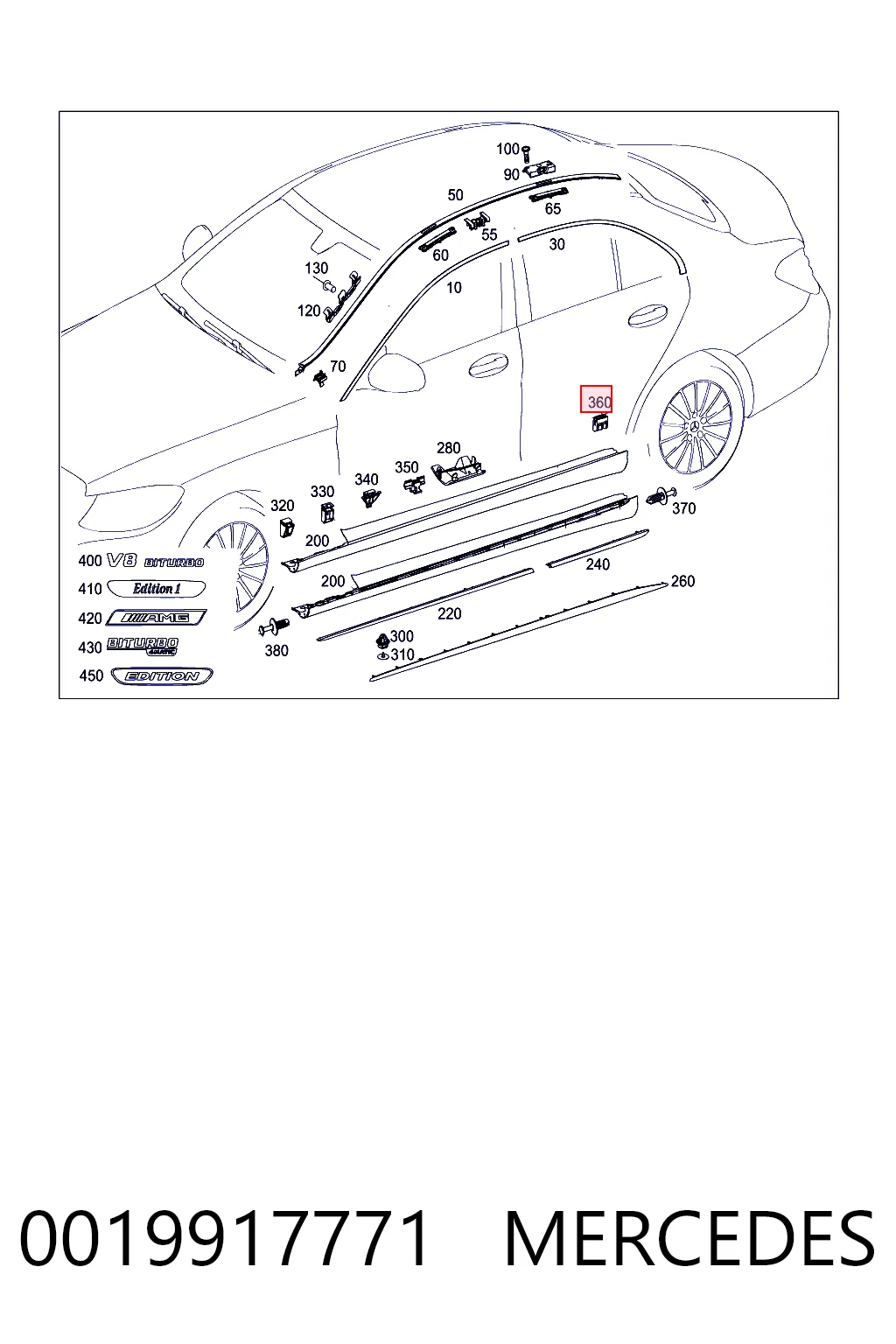 0019917771 Mercedes 