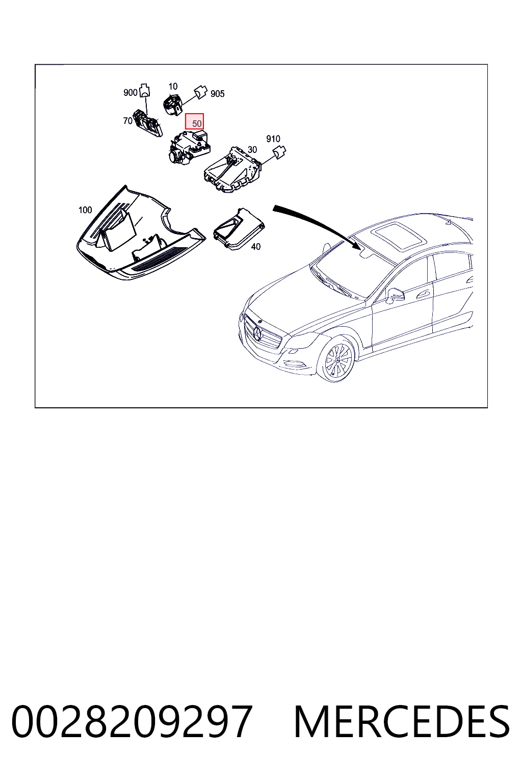 0028209297 Mercedes 